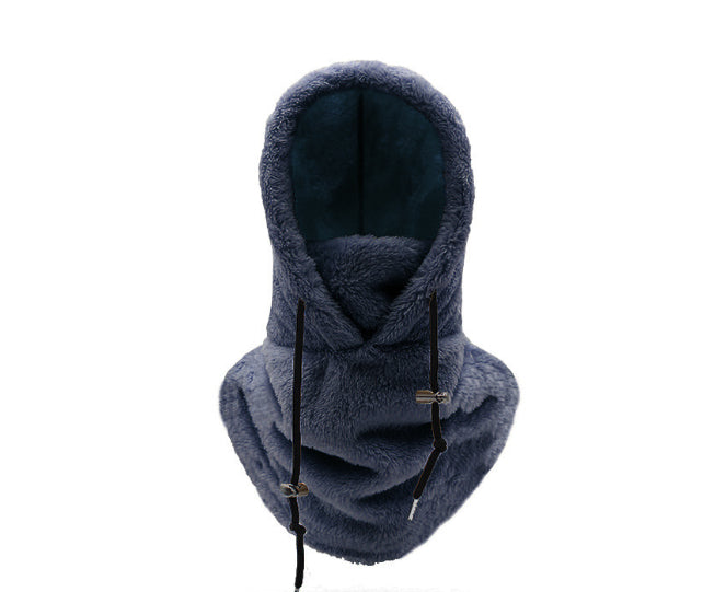 Windproof Winter Cycling Cap with Thick Scarf for Cold Protection