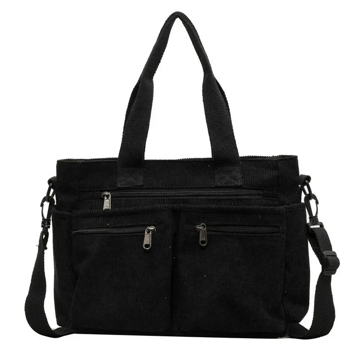 Corduroy Tote Bag Large Carryall For Everyday Style-MODAUTLET