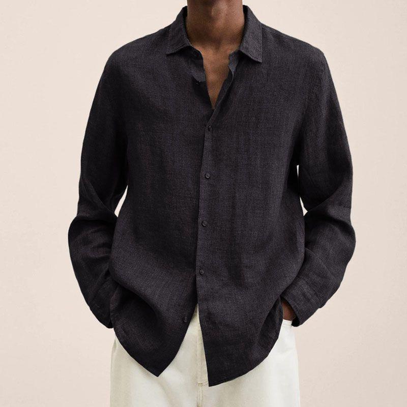 Breathable Linen Shirt For Men Lightweight Casual Style-MODAUTLET