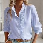 Women's Elegant Blouse - Stylish and Chic Top Blue