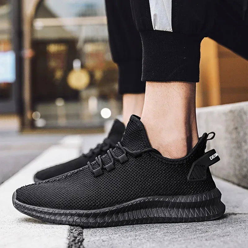 Men's Breathable Flyknit Orthopedic Shoes-MODAUTLET