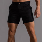 Men's Linen Shorts With Pockets For Summer Comfort All Day Black