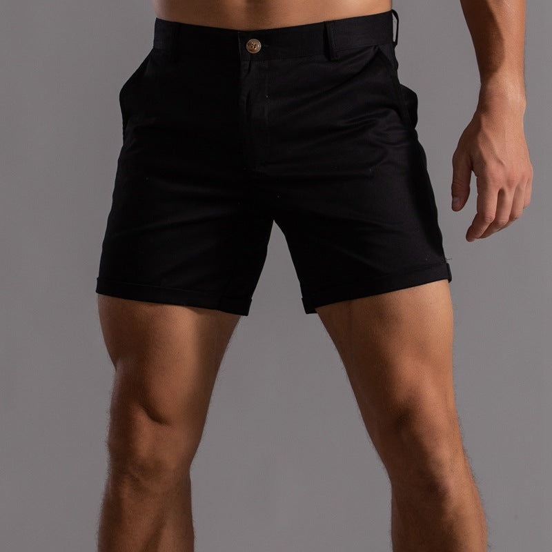 Men's Linen Shorts With Pockets For Summer Comfort All Day Black