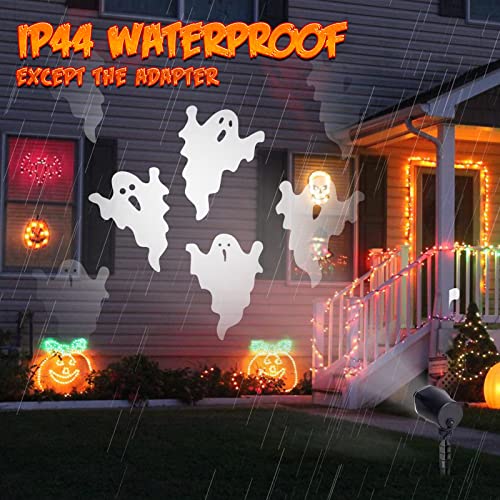 Halloweenský pohyblivý projektor duchů s otáčením o 360 stupňů