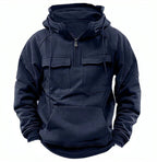 Men’s Zip-Up Hoodie – Drawstring & Pockets