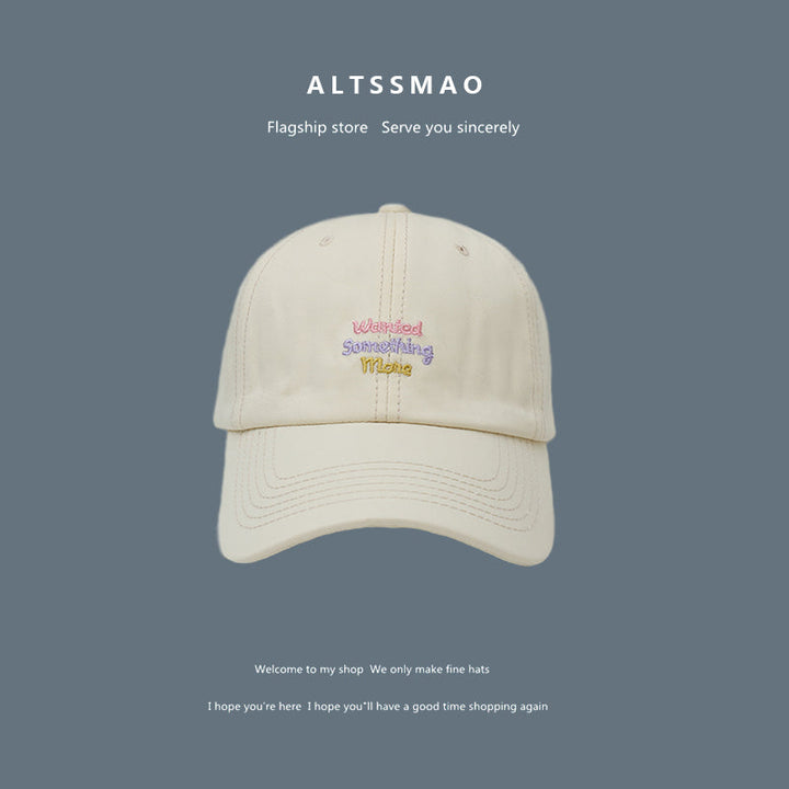 Small Letters Sun Visor Baseball Cap for Face Protection