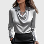 Women's Luxurious Blouse Silver