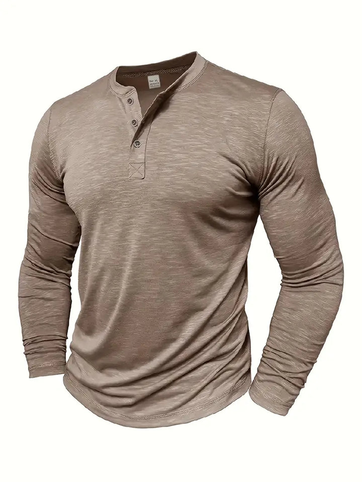 Men's Supreme Fit Henley Shirt-MODAUTLET