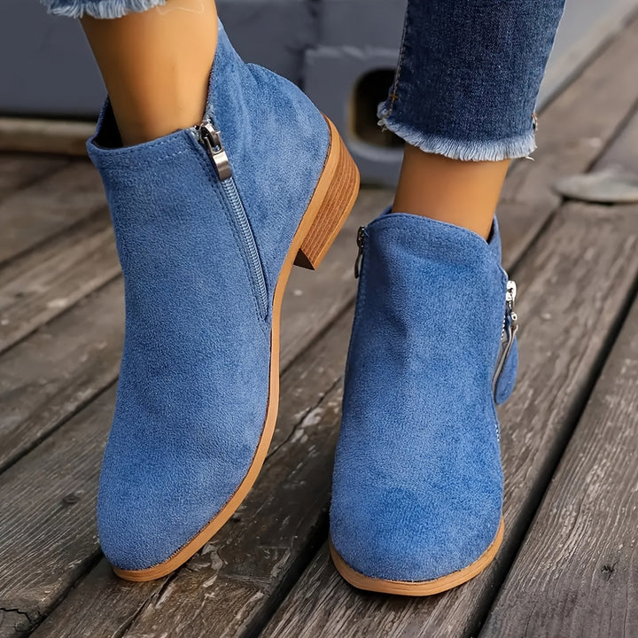Women's Chic Side-Zip Boots-MODAUTLET