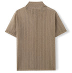 Men's Lightweight Summer Polo Shirt Breathable Knit