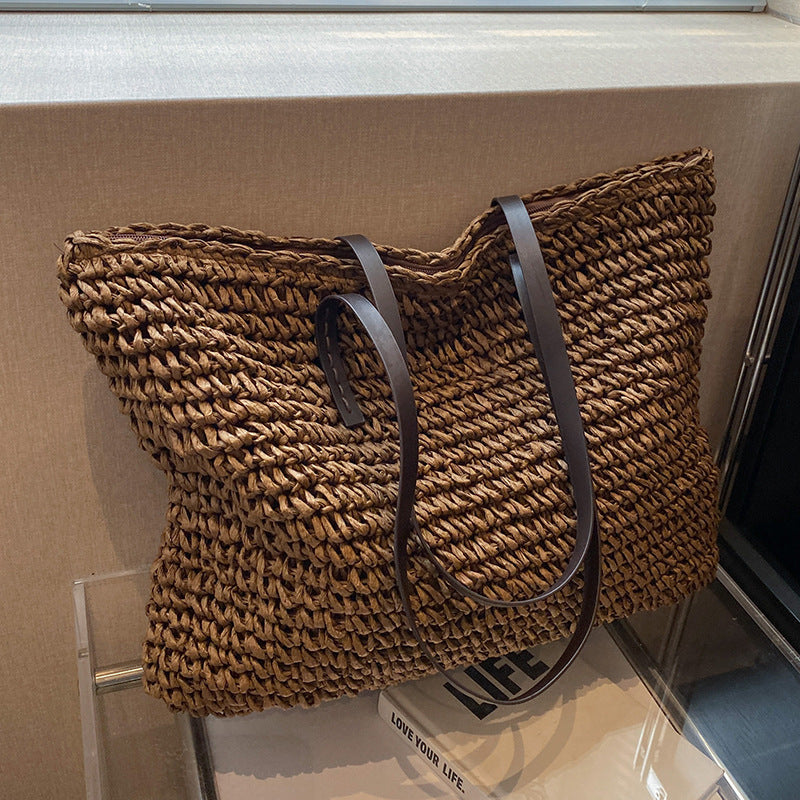 Women's Summer Woven Shoulder Bag-MODAUTLET