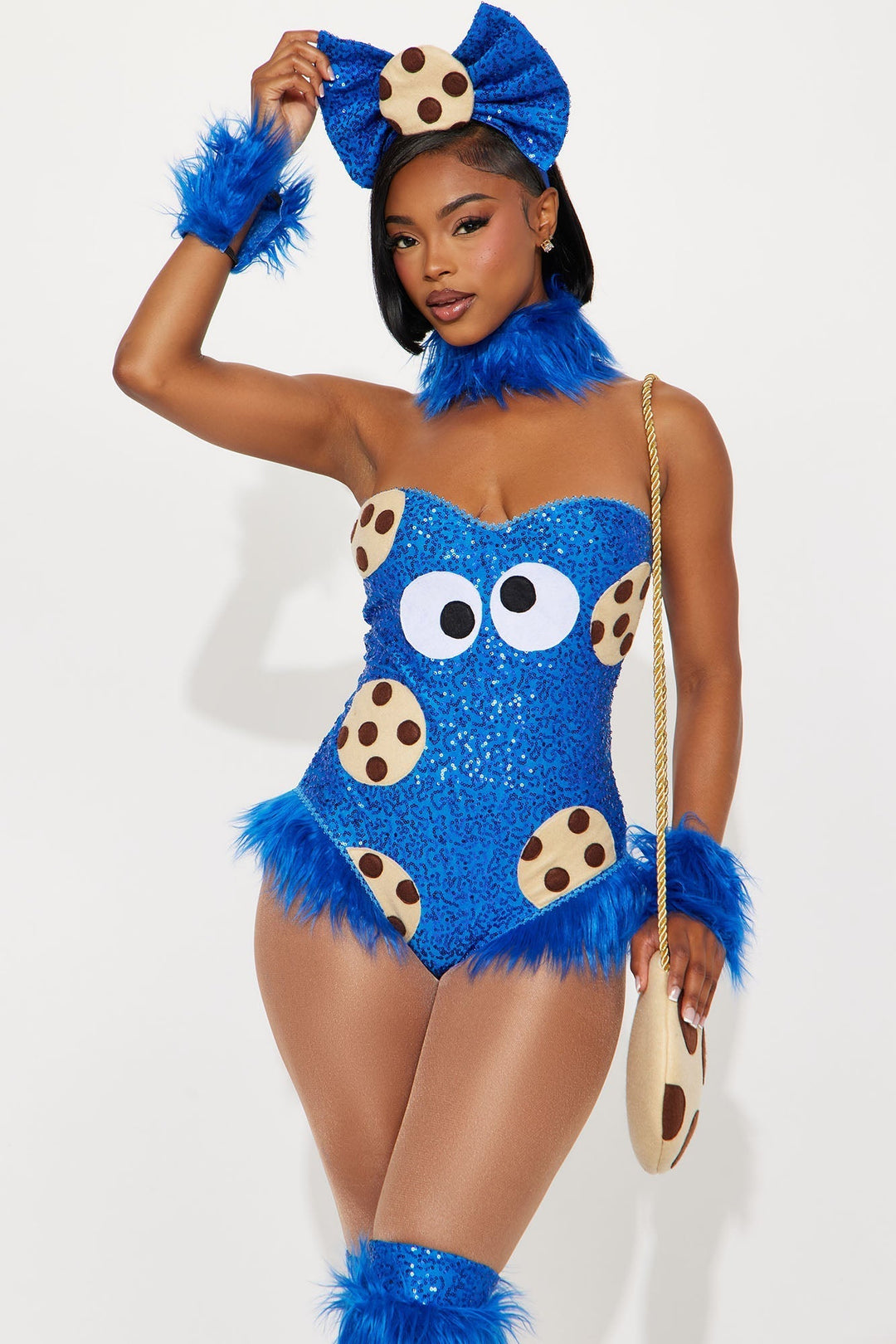Halloween's Cookie Creature Costume Set with Sequin Teddy & Leg Warmers