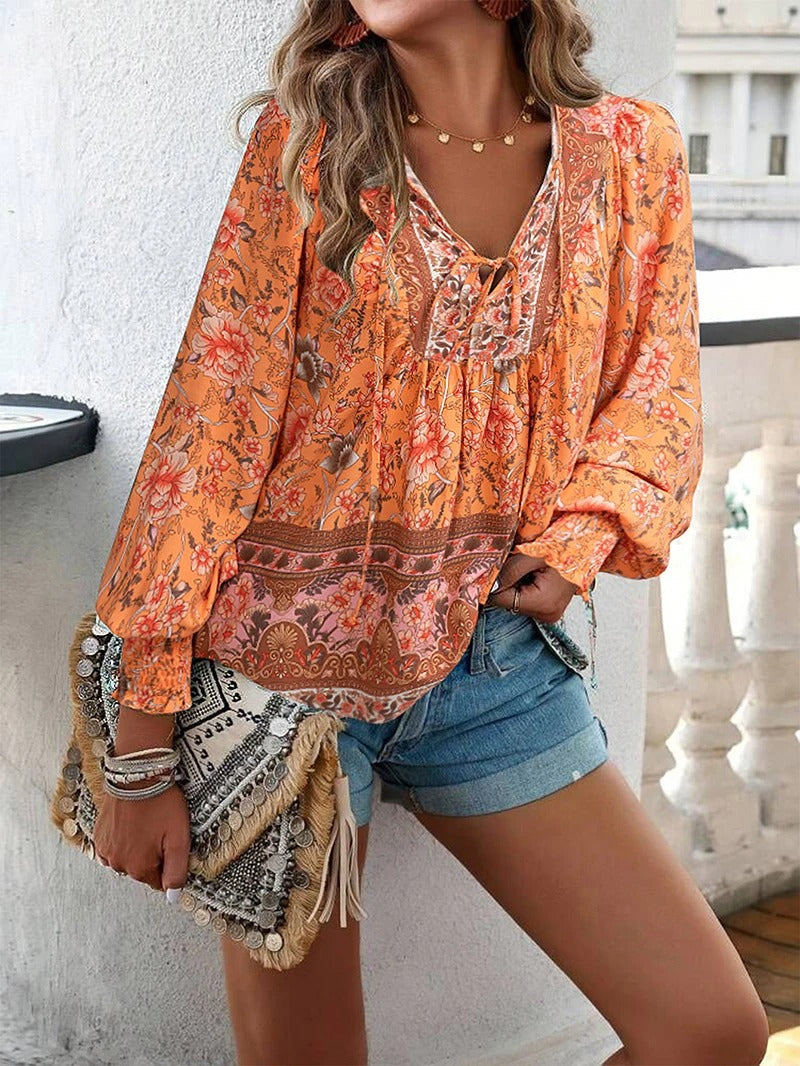 Women's Summer Floral Top - Stylish and Breezy Design