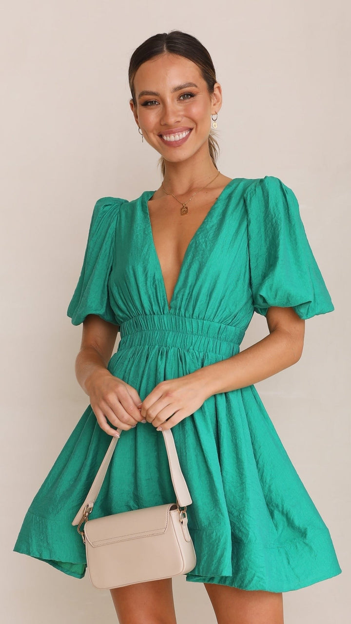 Katie | Women's Spring Puff Sleeve Dress