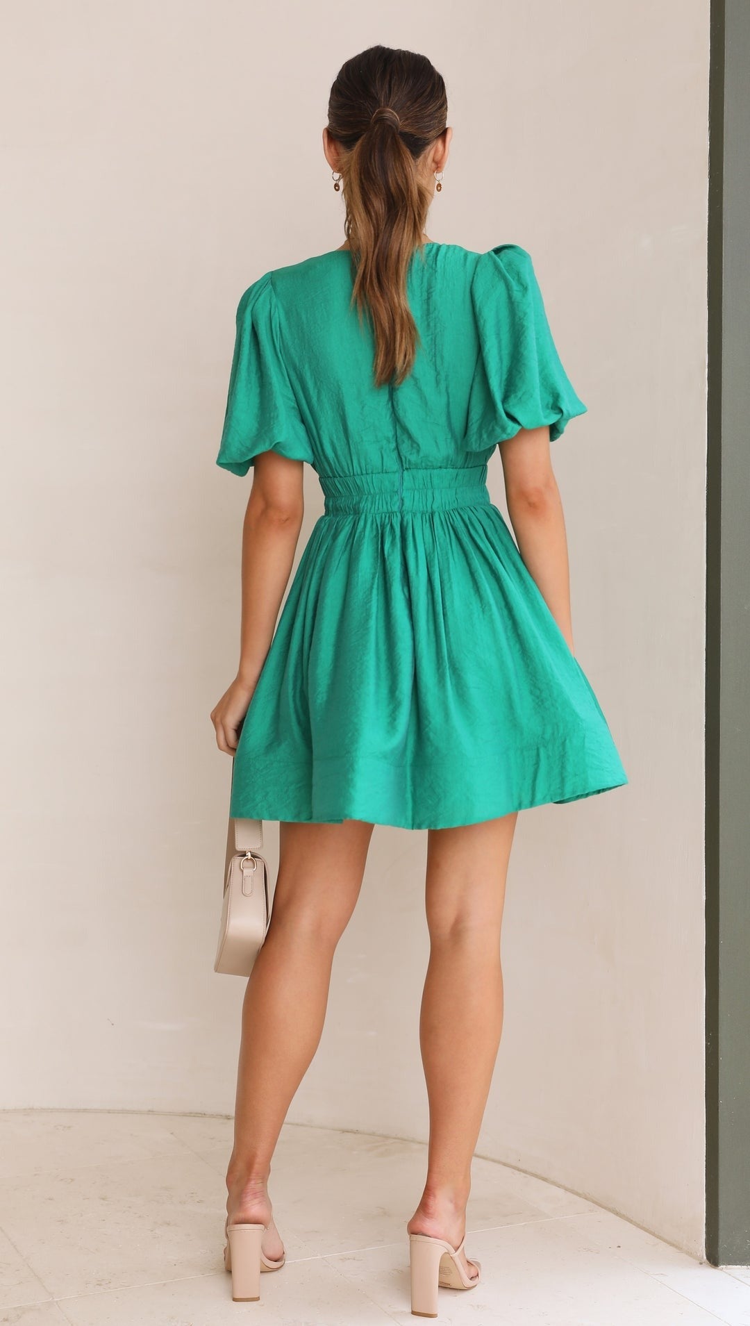 Katie | Women's Spring Puff Sleeve Dress