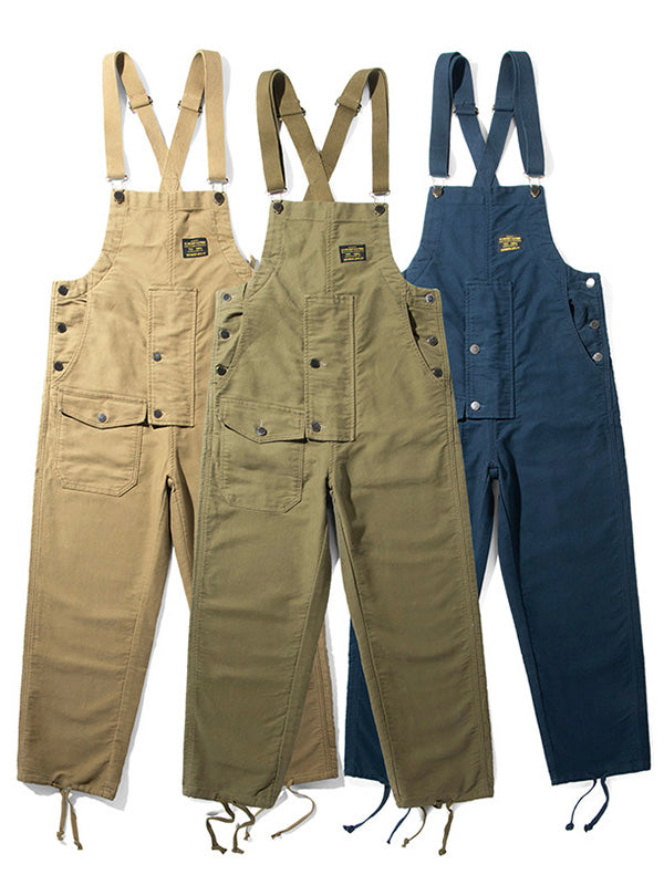 Men's Moleskin Overalls with Cinch Cord