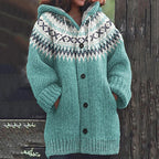 Layered Ella Wool Knit Sweater Blu infernale