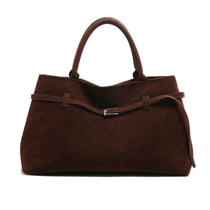 Versatile Suede Tote Bag for Everyday Use and Travel-MODAUTLET