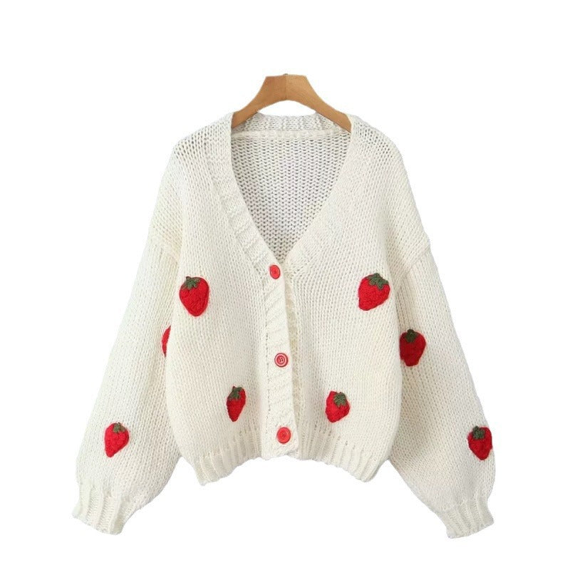Lightweight V-Neck Knit Cardigan for Women