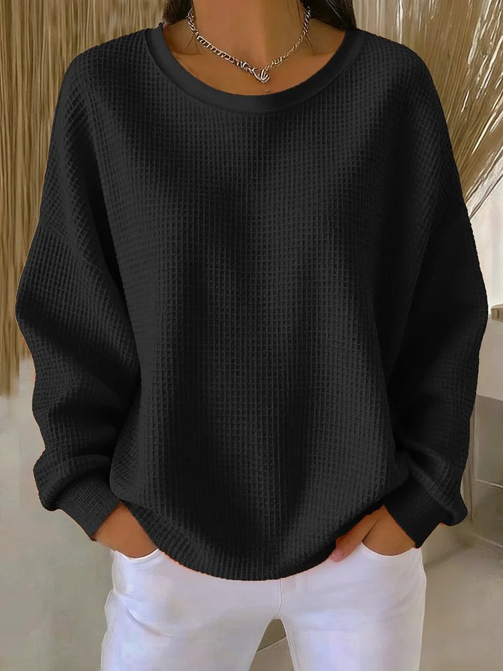 Womens Relaxed Comfort Sweater Black