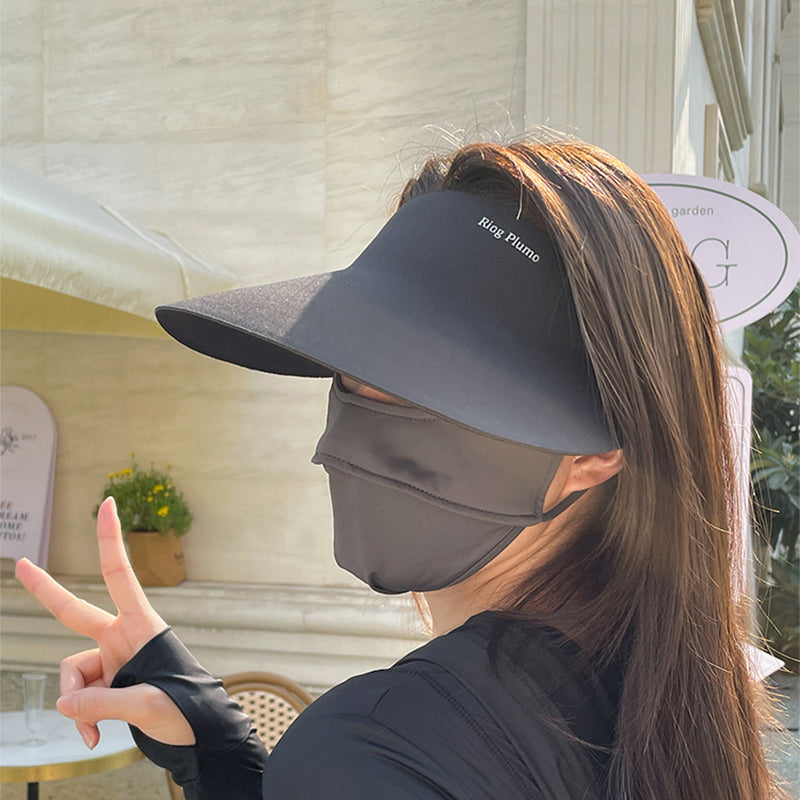 Cappello pieghevole leggero da donna - Parasole estivo con protezione per il viso