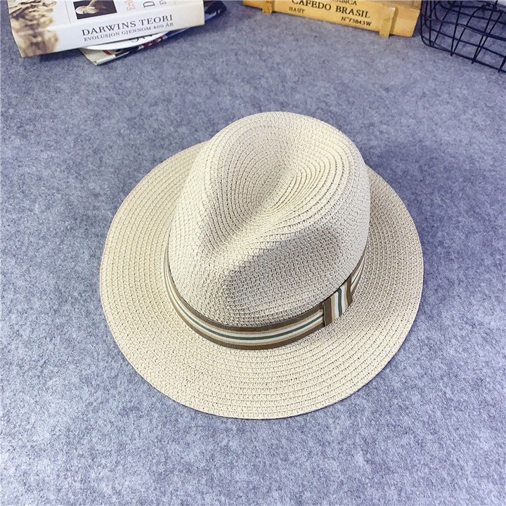 Korean Kids' Straw Hats, Sun Hats for Girls, Baby Sun Protection Hats