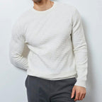 Men's Crewneck Sweatshirt - Classic Style and Comfort White