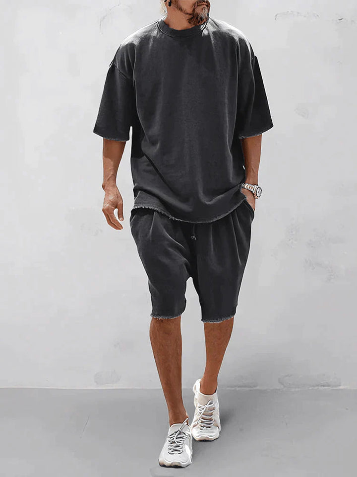 Casual Mens Set Sleek Comfort For Everyday Wear Essentials-MODAUTLET
