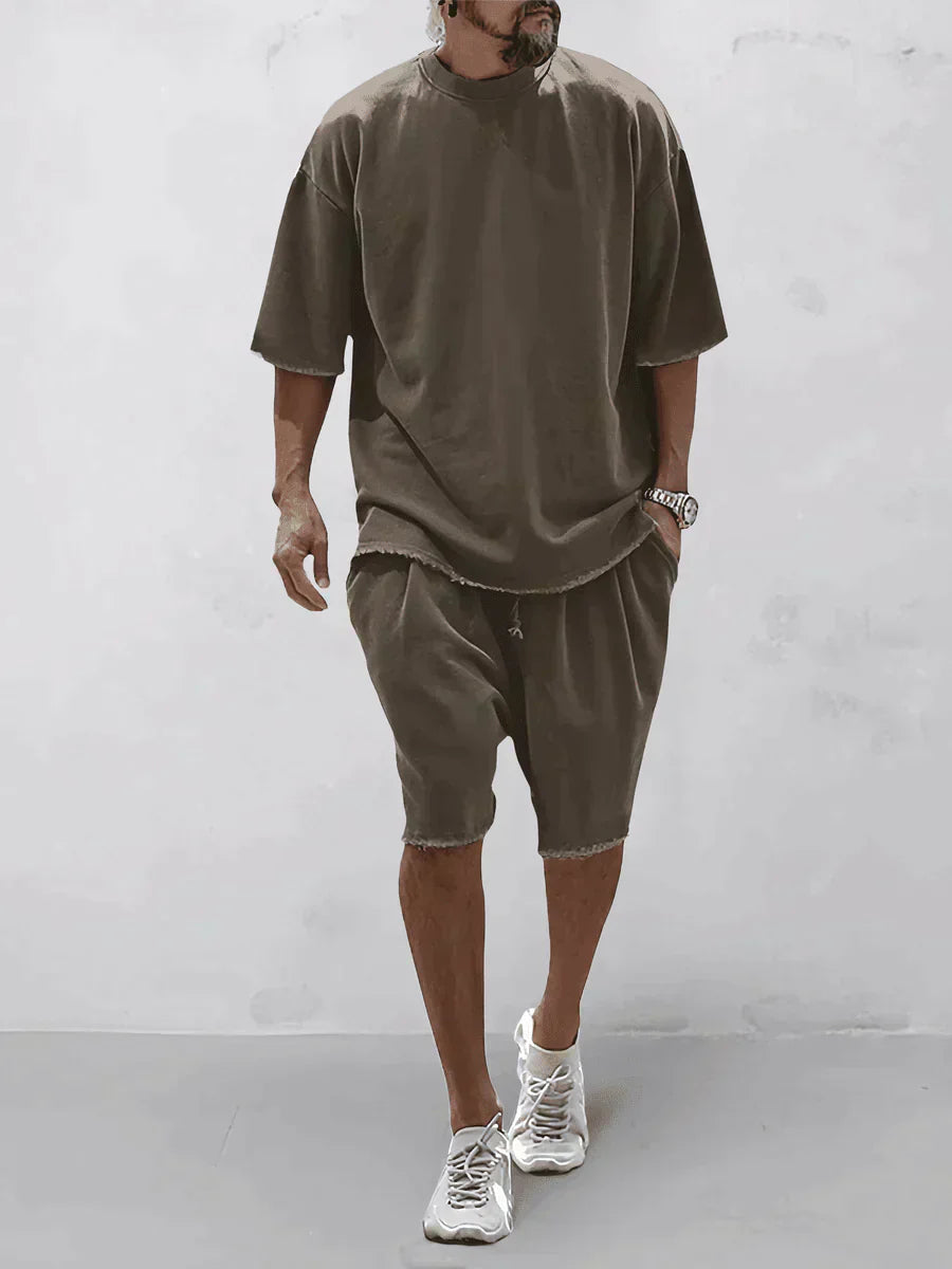 Casual Mens Set Sleek Comfort For Everyday Wear Essentials-MODAUTLET