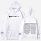Motivational Hoodie 100 Reasons To Stay Positive Today White