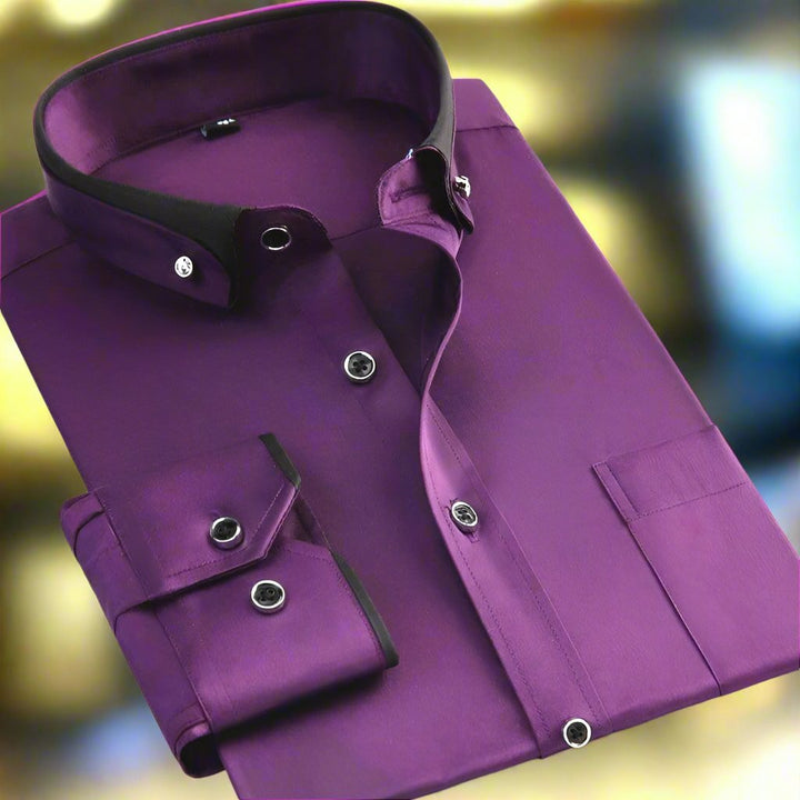 Camicia da uomo a manica lunga formale da lavoro