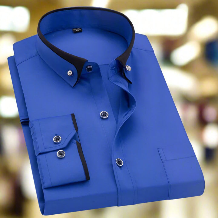 Camicia da uomo a manica lunga formale da lavoro
