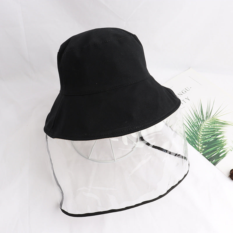 Sombrero tipo bucket con protección UV y escudo antiempañante y contra polvo para viajes al aire libre