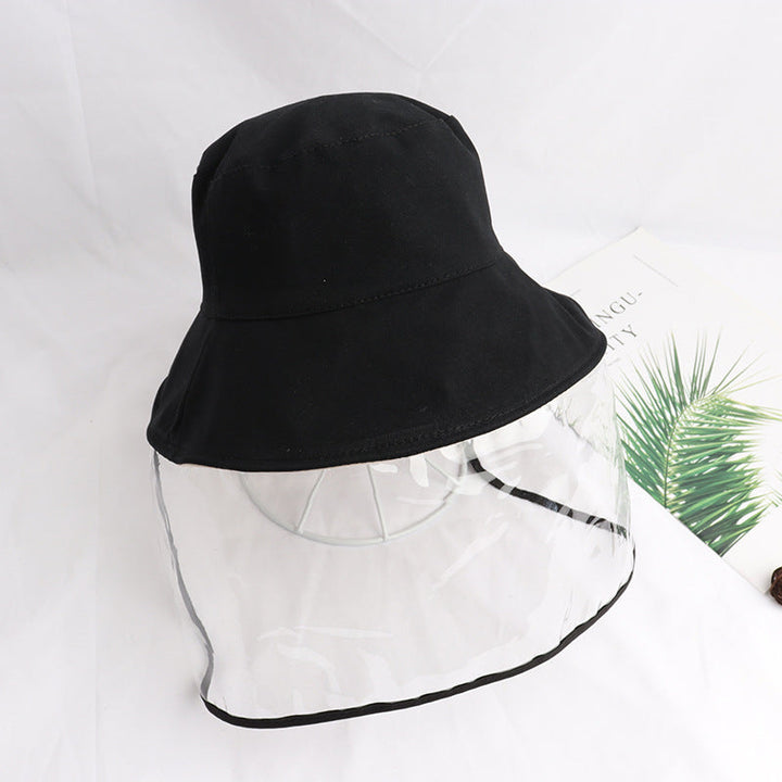 Sombrero tipo bucket con protección UV y escudo antiempañante y contra polvo para viajes al aire libre