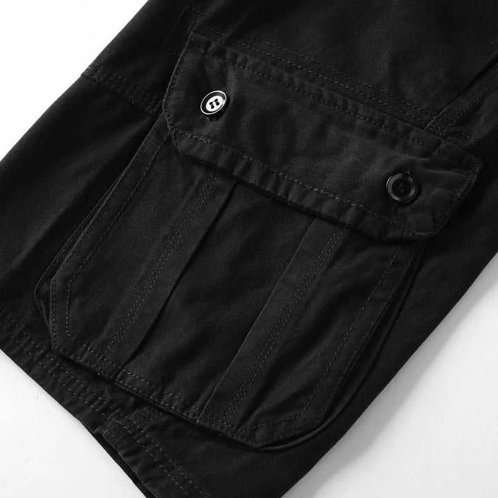 Pantalones cortos cargo holgados y cómodos para hombre con 6 bolsillos