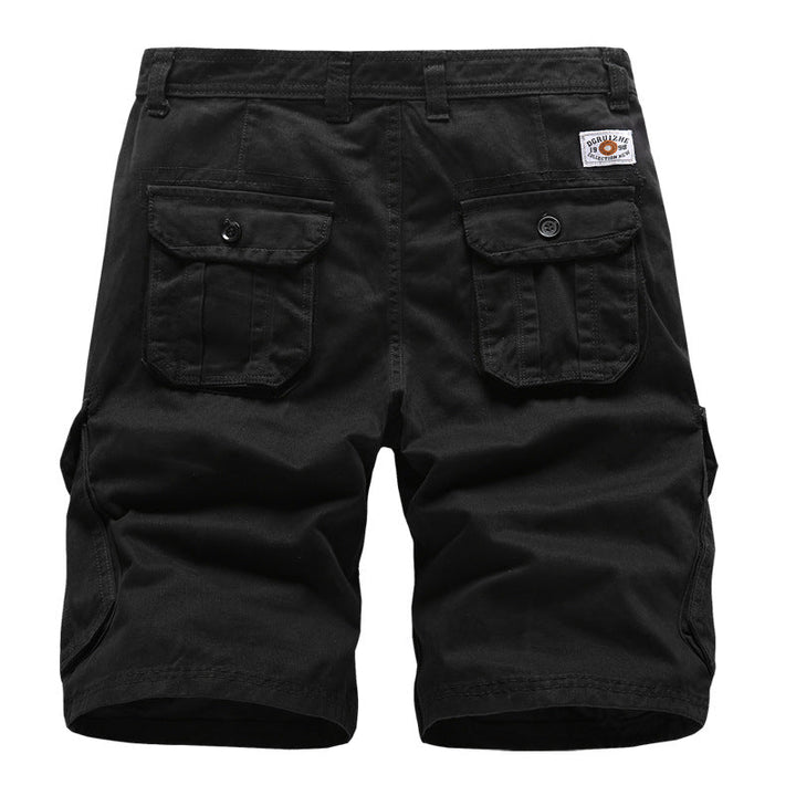 Pantalones cortos cargo holgados y cómodos para hombre con 6 bolsillos