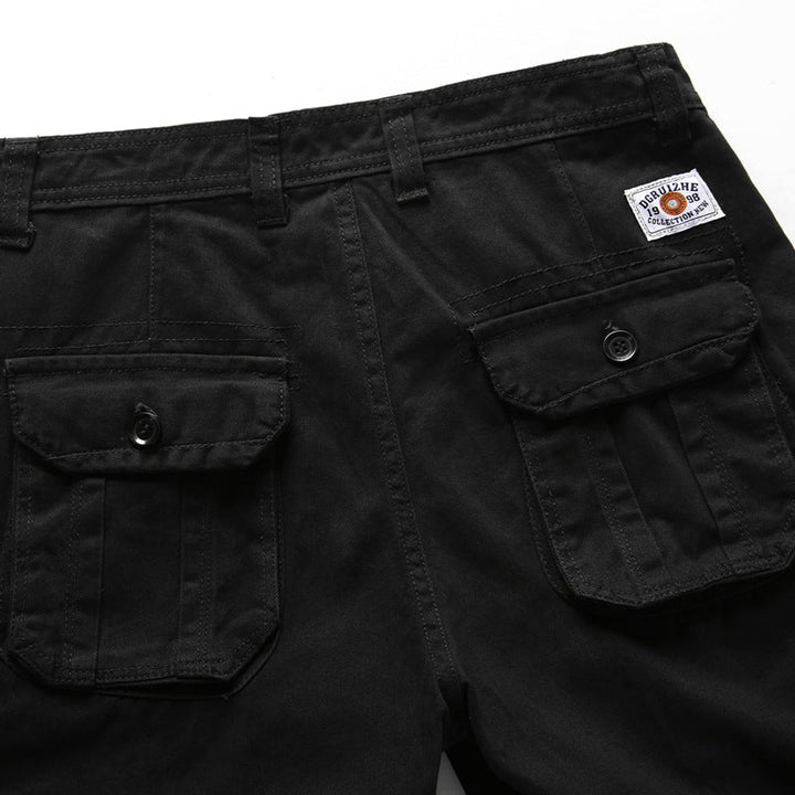 Pantalones cortos cargo holgados y cómodos para hombre con 6 bolsillos