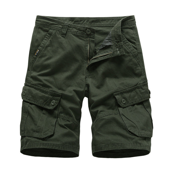 Pantalones cortos cargo holgados y cómodos para hombre con 6 bolsillos