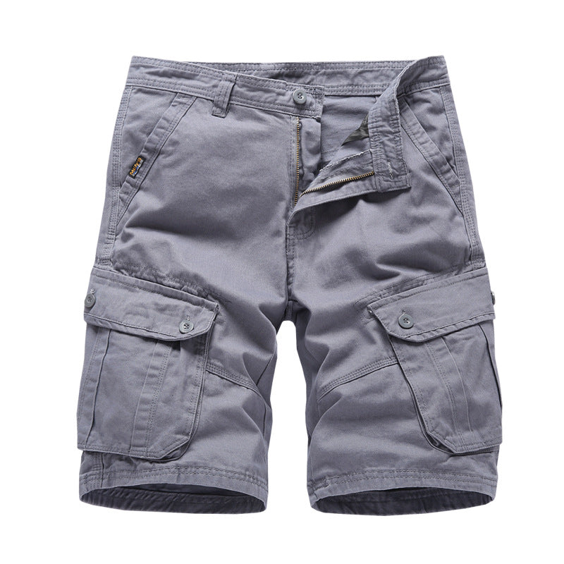 Pantalones cortos cargo holgados y cómodos para hombre con 6 bolsillos