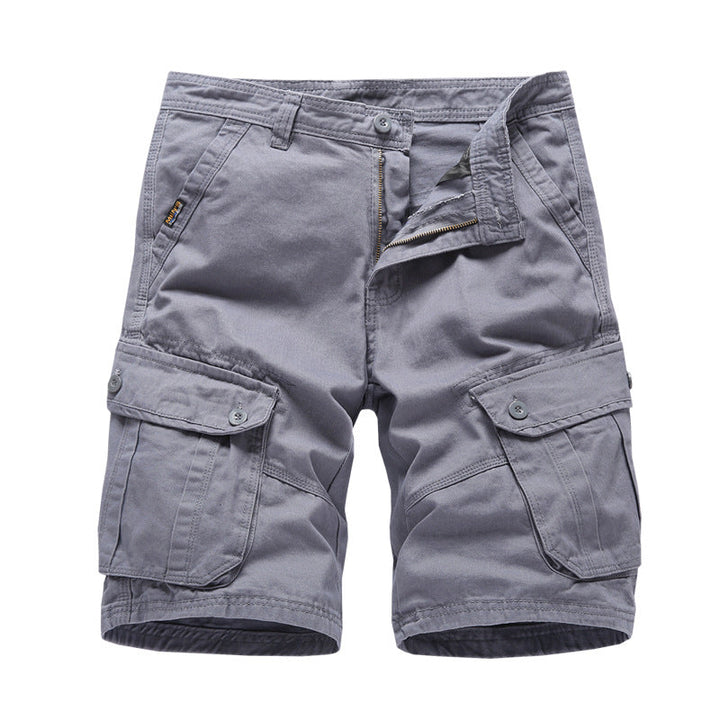 Pantalones cortos cargo holgados y cómodos para hombre con 6 bolsillos