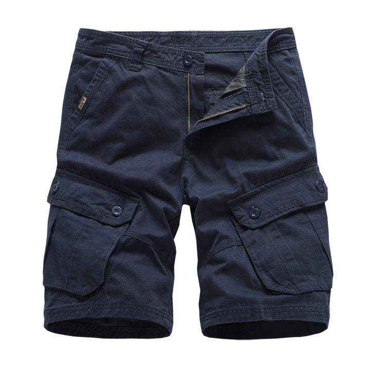 Pantalones cortos cargo holgados y cómodos para hombre con 6 bolsillos