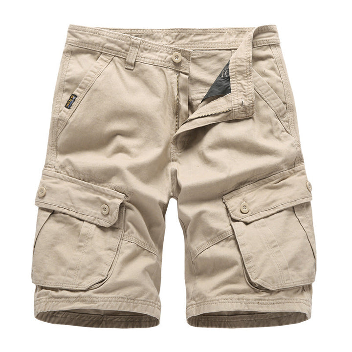 Pantalones cortos cargo holgados y cómodos para hombre con 6 bolsillos