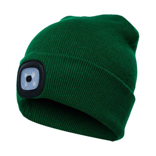 LED-Strickmütze mit Leuchtlicht – Batteriebetriebene gestrickte Beanie