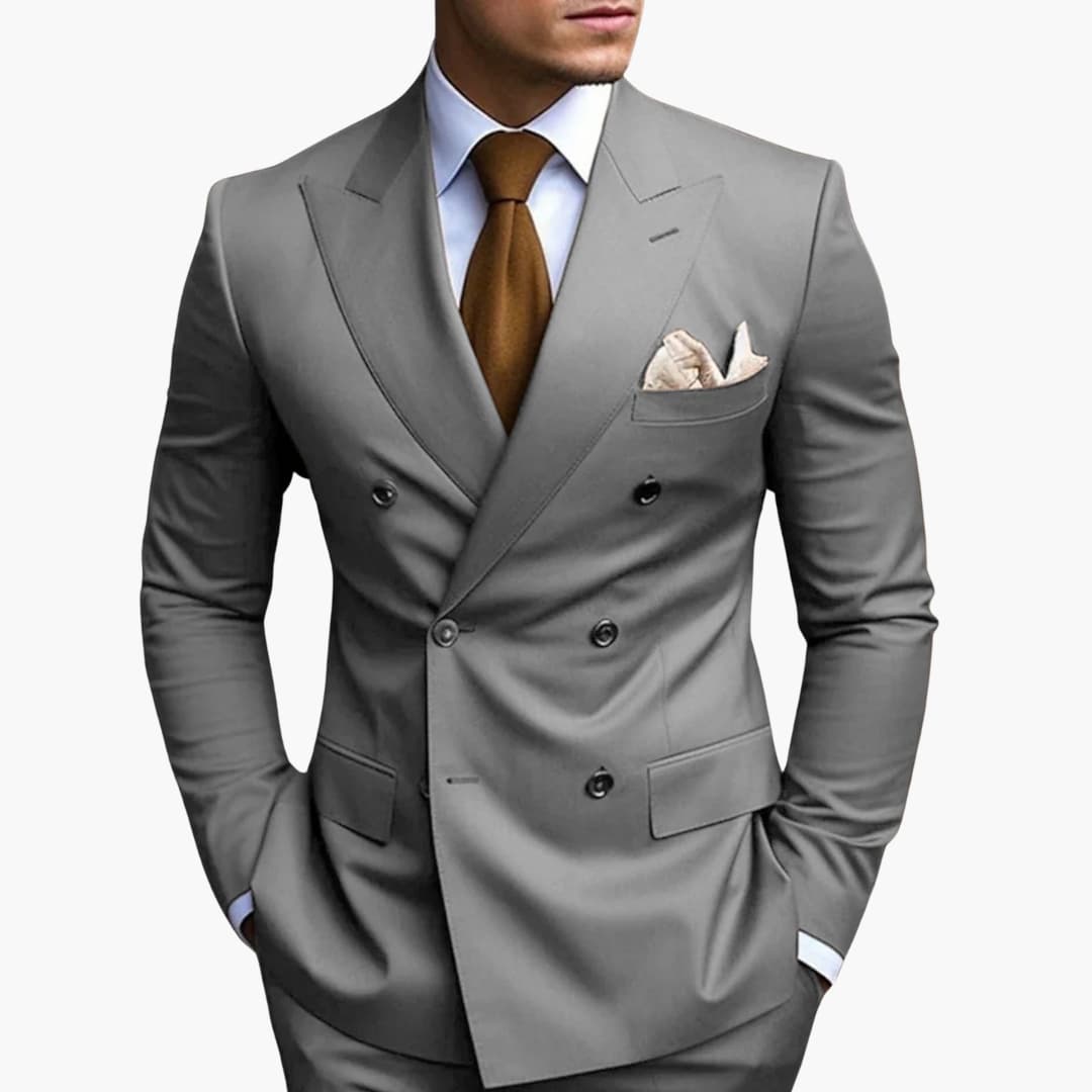 Men's Stylish Double-Breasted Suit