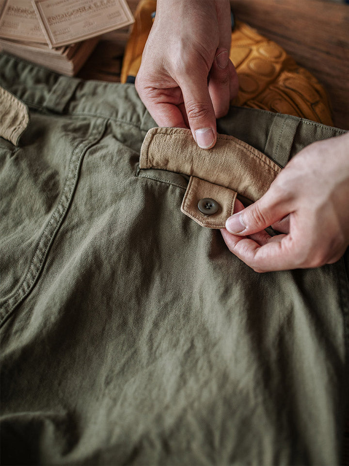 Men's French Army M-47 Herringbone Twill Trousers