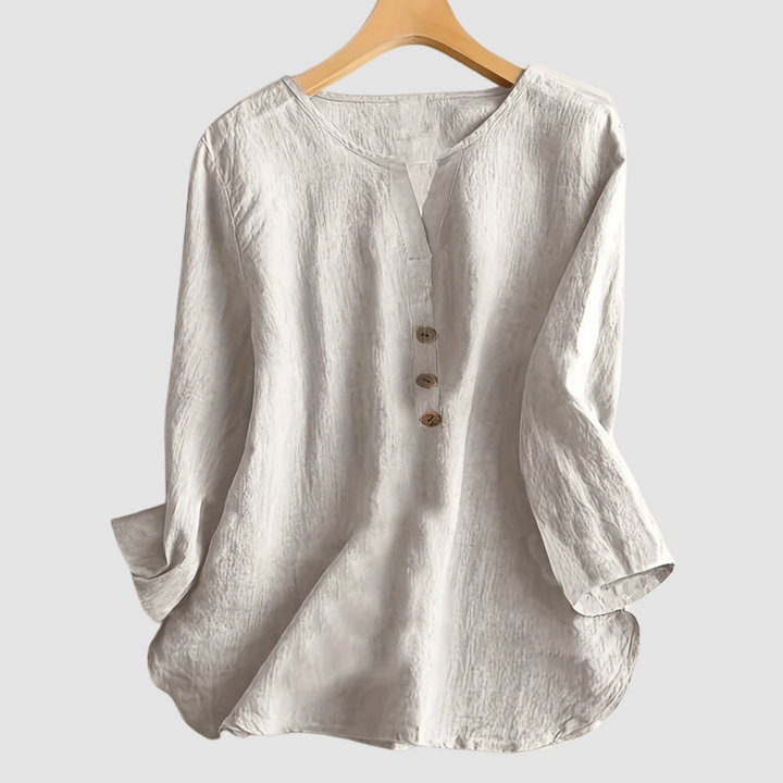 Women's Elegant Button Blouse-MODAUTLET