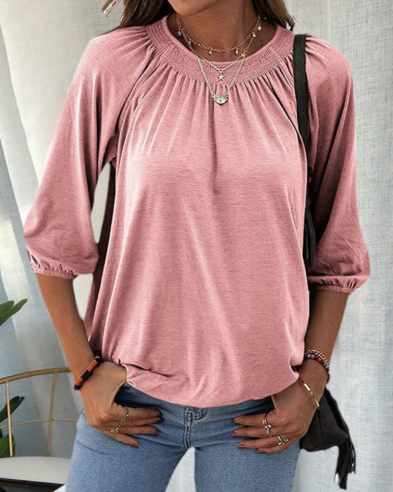 Women's Chic Essential Blouse Pink