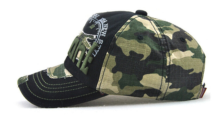 Gorra de béisbol camuflada para exteriores para hombres y mujeres - Sombrero para sombra solar