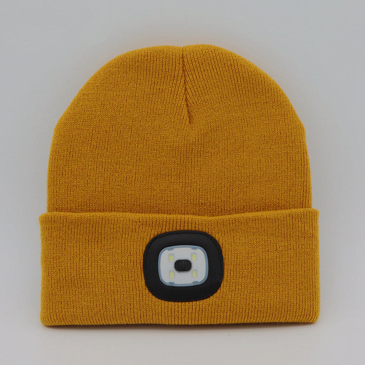 LED-Strickmütze mit Leuchtlicht – Batteriebetriebene gestrickte Beanie