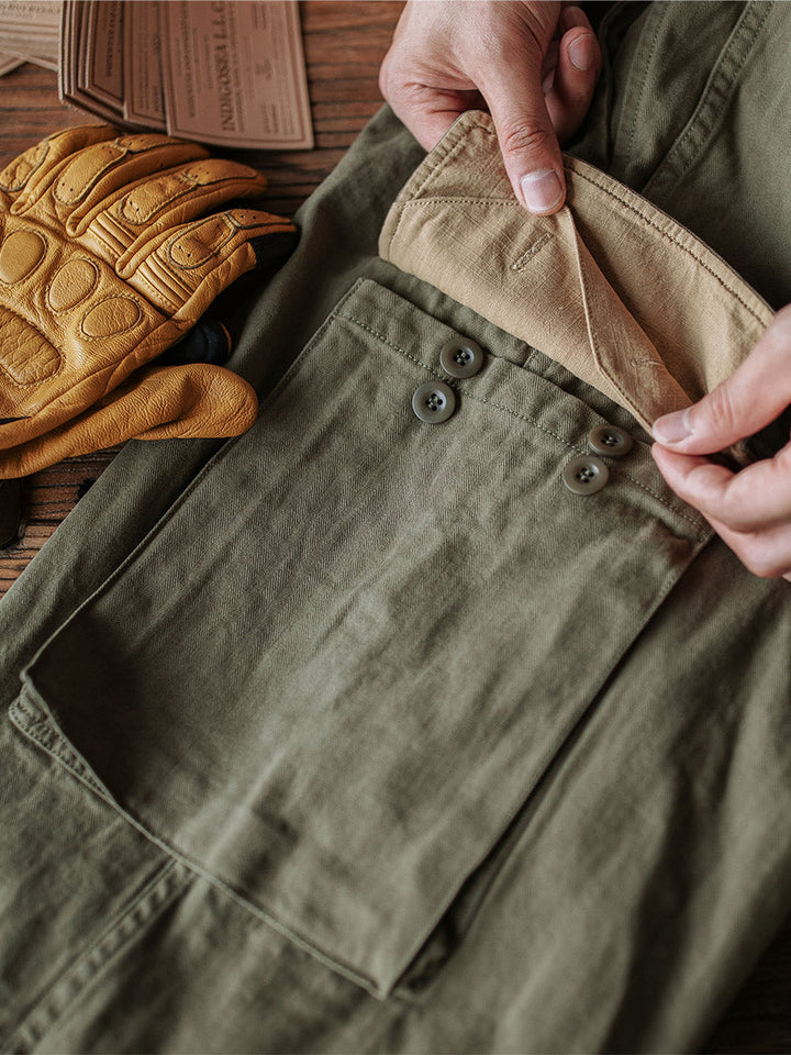 Men's French Army M-47 Herringbone Twill Trousers